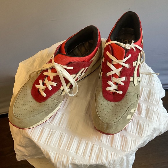 ASICS Gel Lyte 3 “Crane” Red/Gray Suede, Men’s Athletic Shoe, Size 11 - Picture 13 of 16